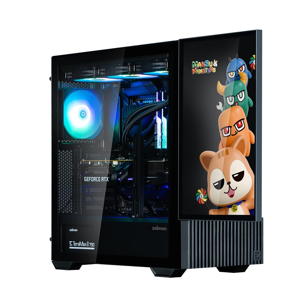 Zalman Z10 DS - Custodia per PC con schermo da 15,6", colore: Nero