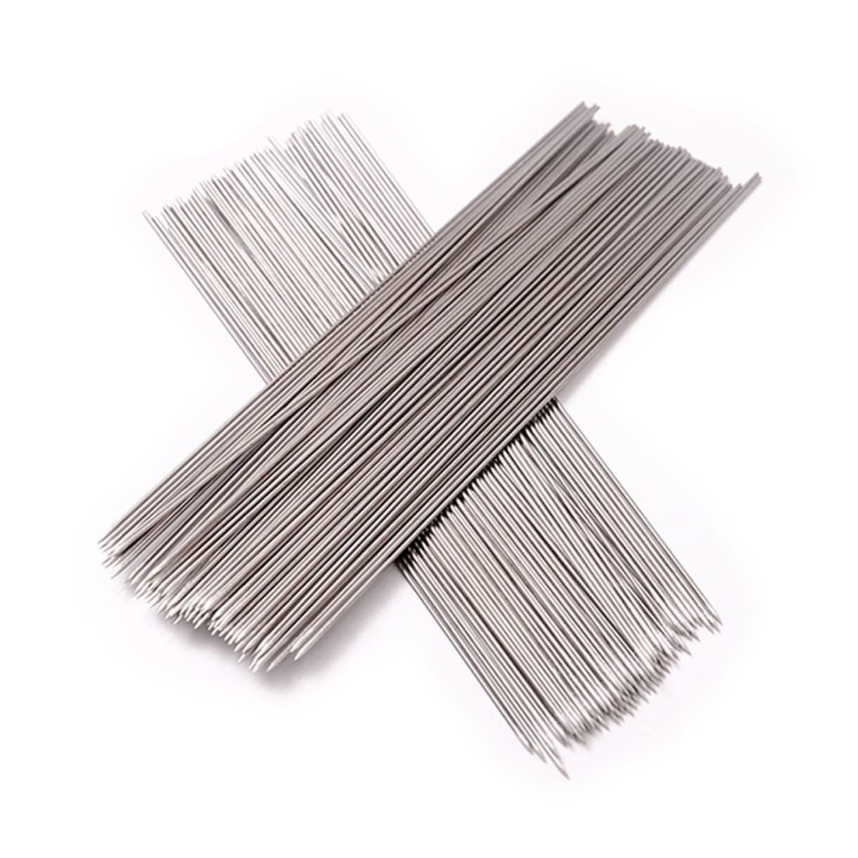 Spiedini Barbecue in Acciaio Inox 100 Pezzi, Argento, Piccoli | Stabili e Robusti, per Bbq e Picnic, Accessori per Barbecue e Kebab All'aperto