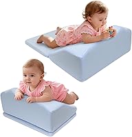 Vista 1 de Almohada para la hora de la barriga para aliviar el reflujo de los recién nacidos, apoyo de hombro para el cuello, almohada de espuma viscoelástica