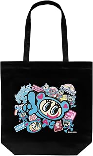 [M-factory] ANGEL BLUE 正規品 トートバッグ エンジェルブルー ナカムラくん キャンパス生地 A4サイズ収納 通勤 通学 ショッピングバッグ エコバッグ キャラクター ロゴ 缶バッジ付き
