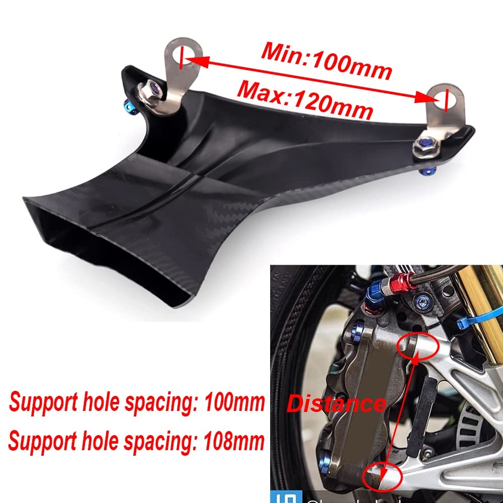 Conductos Refrigeración Aire para Pinza Freno Motocicleta para B&MW HP4 M100RR S1000R S1000RR S1000XR S1000 R/RR/XR HP 4 (Color : 1 Set 2)
