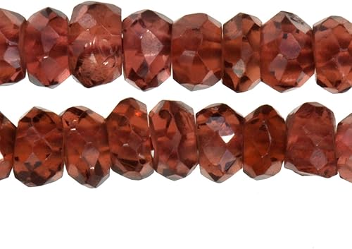 Vista 9 de uGems Granate Strand Facetado 0.157 in Rojo rondelle
