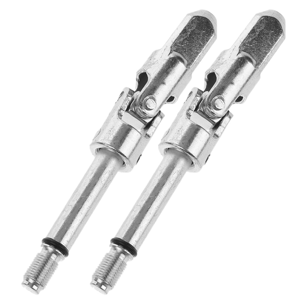 SHINEOFI Accessoires pour Cric Hydraulique Horizontal 2pcs Flexible Design Axe Cardan en Acier Contrôle la Chute et Réglage D'angle