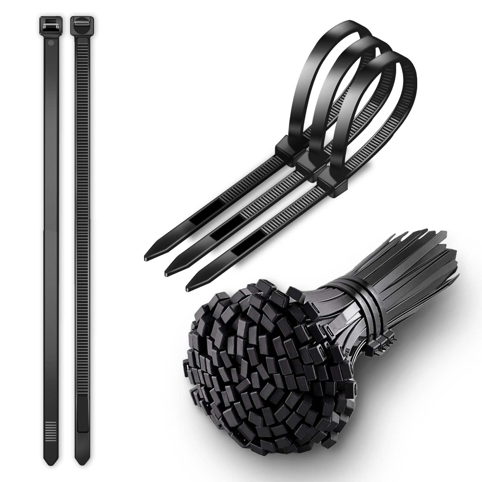 Buy Large Zip Ties, Winjeto Industrial Zip Ties Heavy Duty with 200 lbs