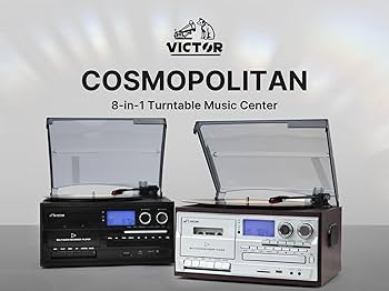 Victor VWRP-4200 Cosmopolitan 8-in-1 Turntable Music Center