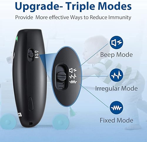 Miniatura 10 de MODUS Dispositivo antiladridos, dispositivo de control ultrasónico de ladridos, ayuda de entrenamiento para perros con rango de control de hasta