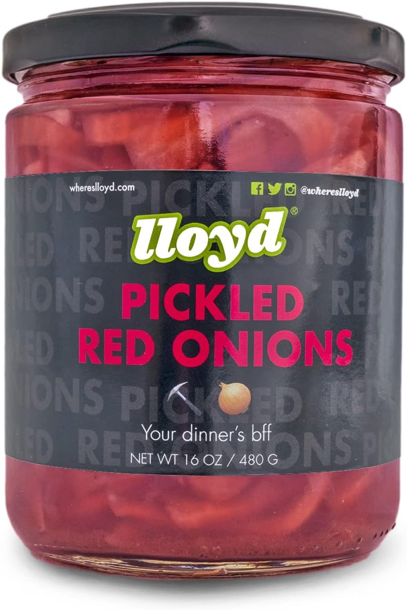 lloyd Pickled Red Onions - Small Batch - New York Grown - All Natural - NO Preservatives