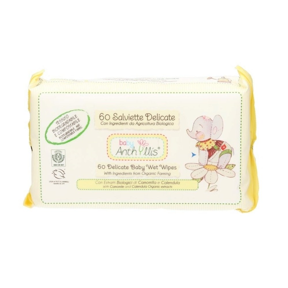 Toallitas Baby Delicadas de Manzanilla y Caléndula Eco - 6 Paquetes de 60 Unidades (PPBBA177)