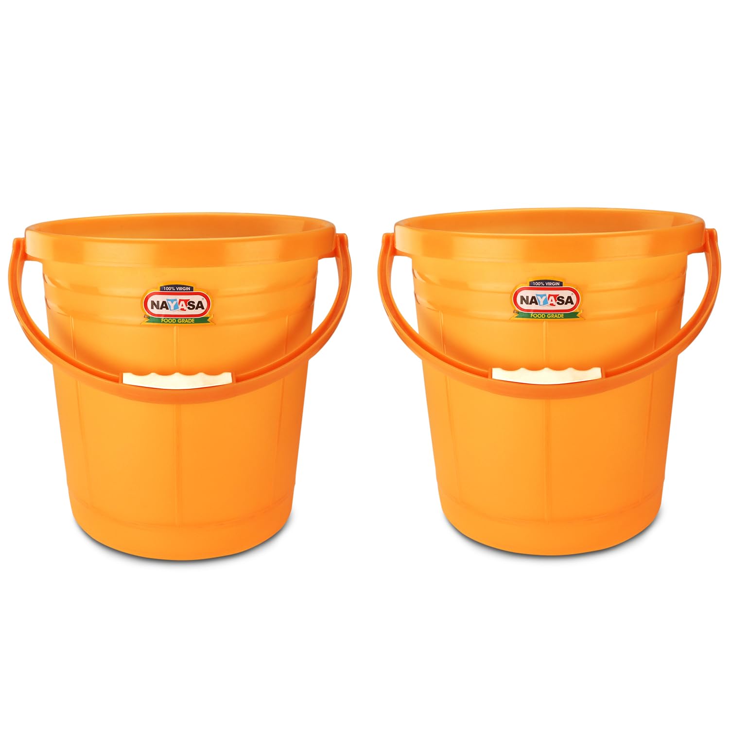 Nayasa Frosty DLX Bucket No. 22-22 Ltrs, Matte Finish Plastic Bathroom Set, Ideal for Home & Office, Medium, Orange (B0CDWR4X6N) Amazon Price History, Amazon Price Tracker