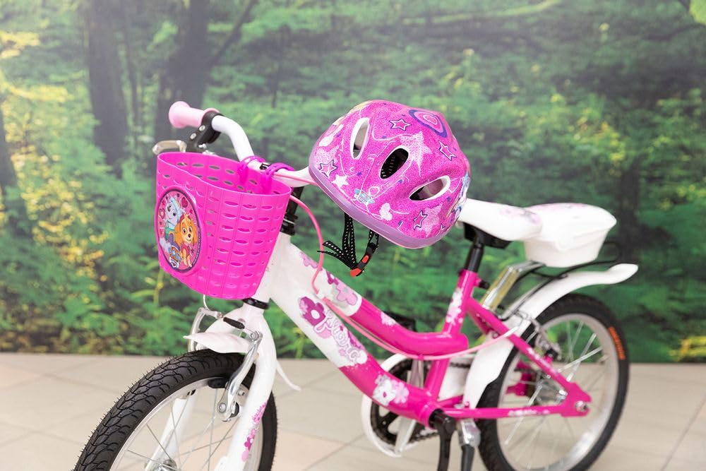 Cestino portaoggetti Paw Patrol per bicicletta da bambina, colore rosa
