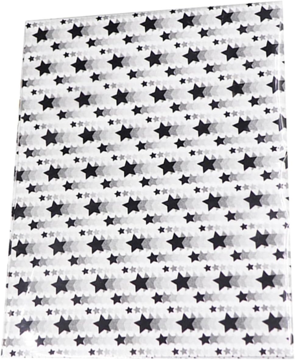 VERDANVERSE 50 Sheets Decorative Wrapping Tissue Paper with Star Pattern for Flowers and Gifts, Creative Acid-Free Packing Paper for Birthday and Festival Gift Wrapping