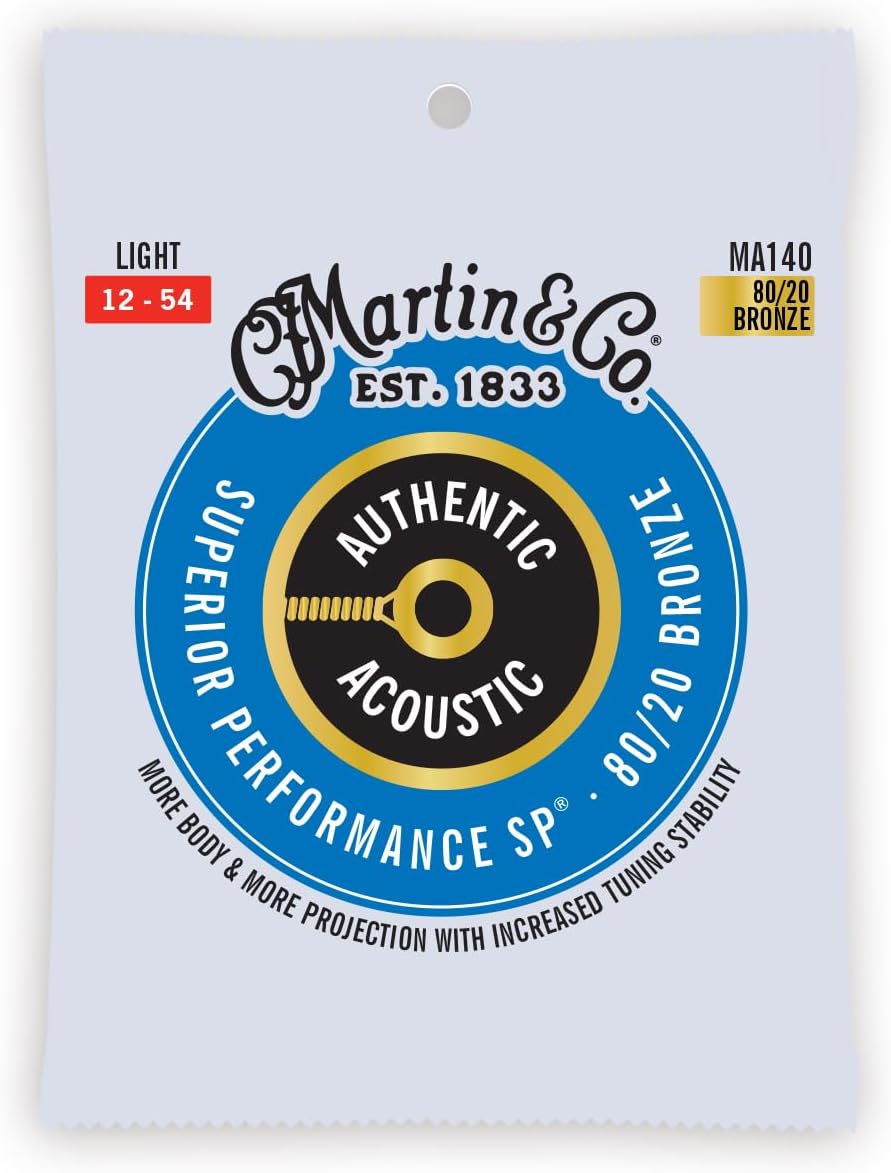 MAR*MA140 (Martin SP 80/20 Bronze Authentic Acc. Gtr. Stg. Med 12-54)