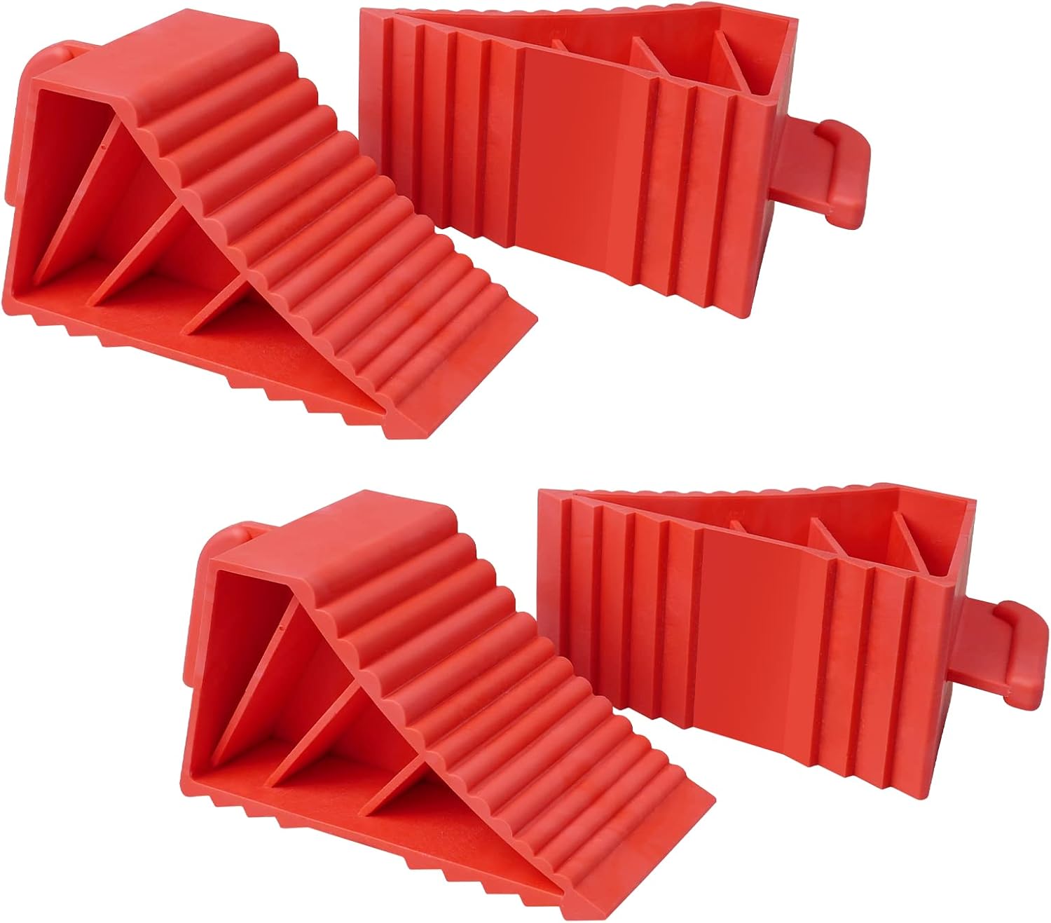 Donext Wheel Chocks Rubber Heavy Duty, Tire Chocks for Travel Trailers, RV, Camper