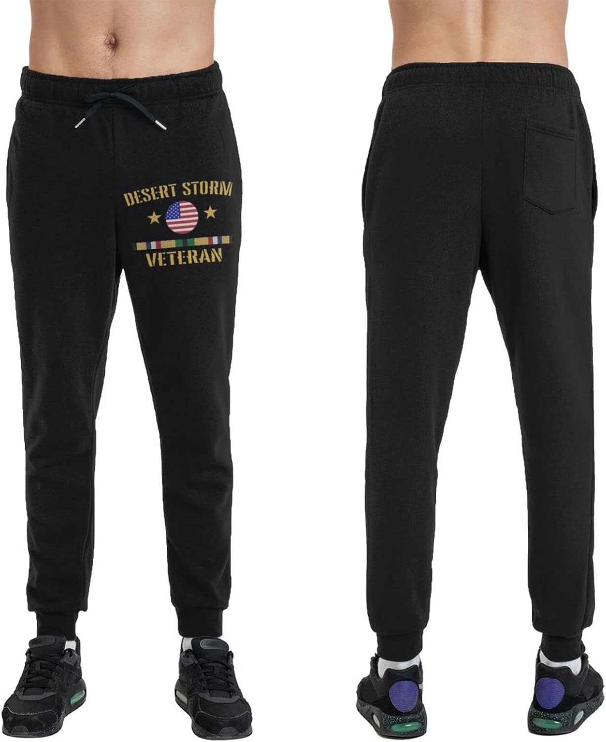 Desert Storm Veteran 1 Sweatpants Men Long Pants with Pockets Long Pants Sports Casual Pants