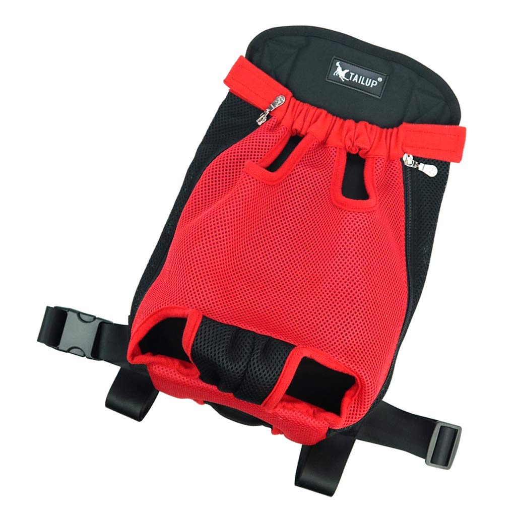Sacoche rangement sac à dos de transport portable rouge pour petit animaux XXL