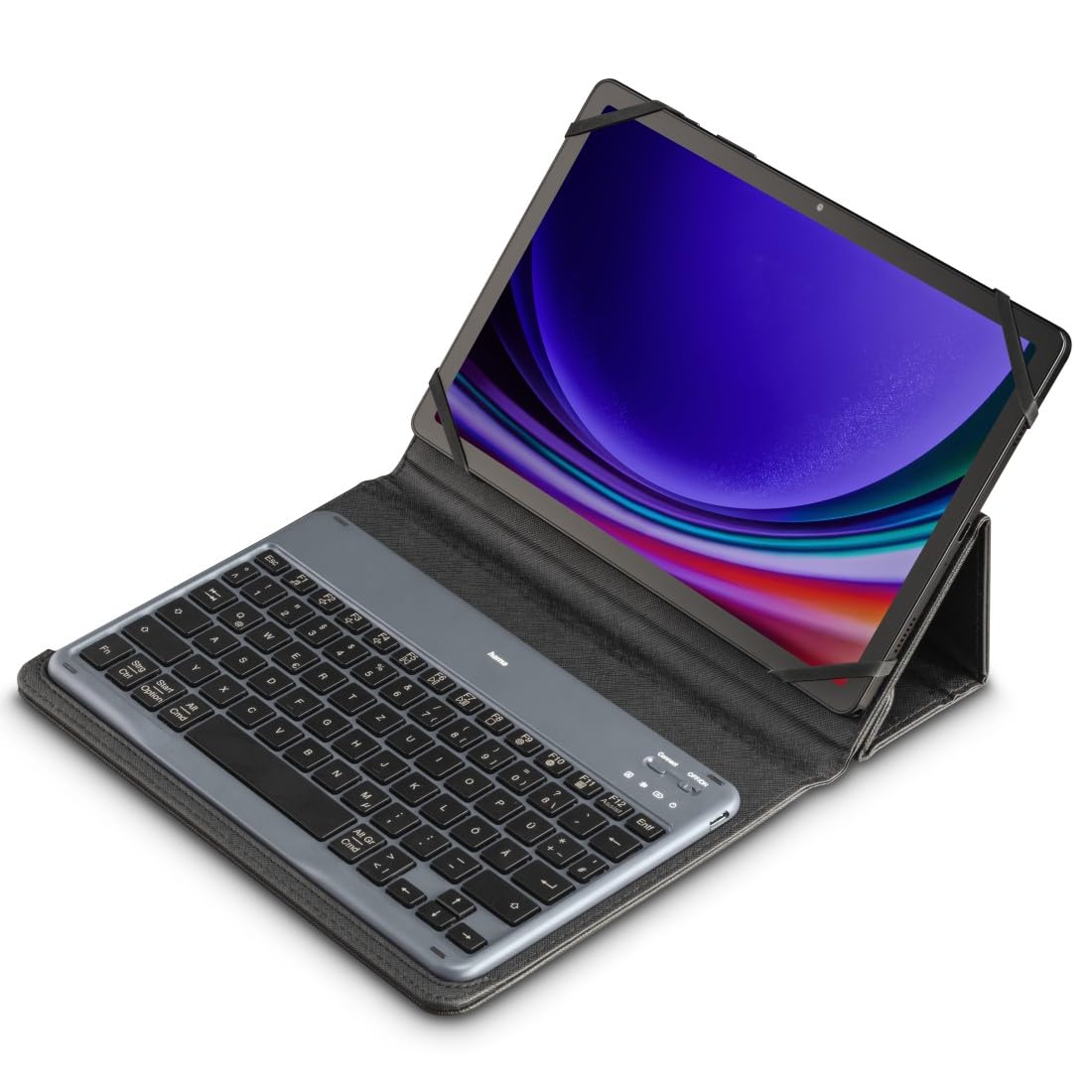 Hama Bluetooth®-Tastatur Travel 500" für Tablets 7"-11", Case, kabellose TastaturQWERTZ DE, schwarz