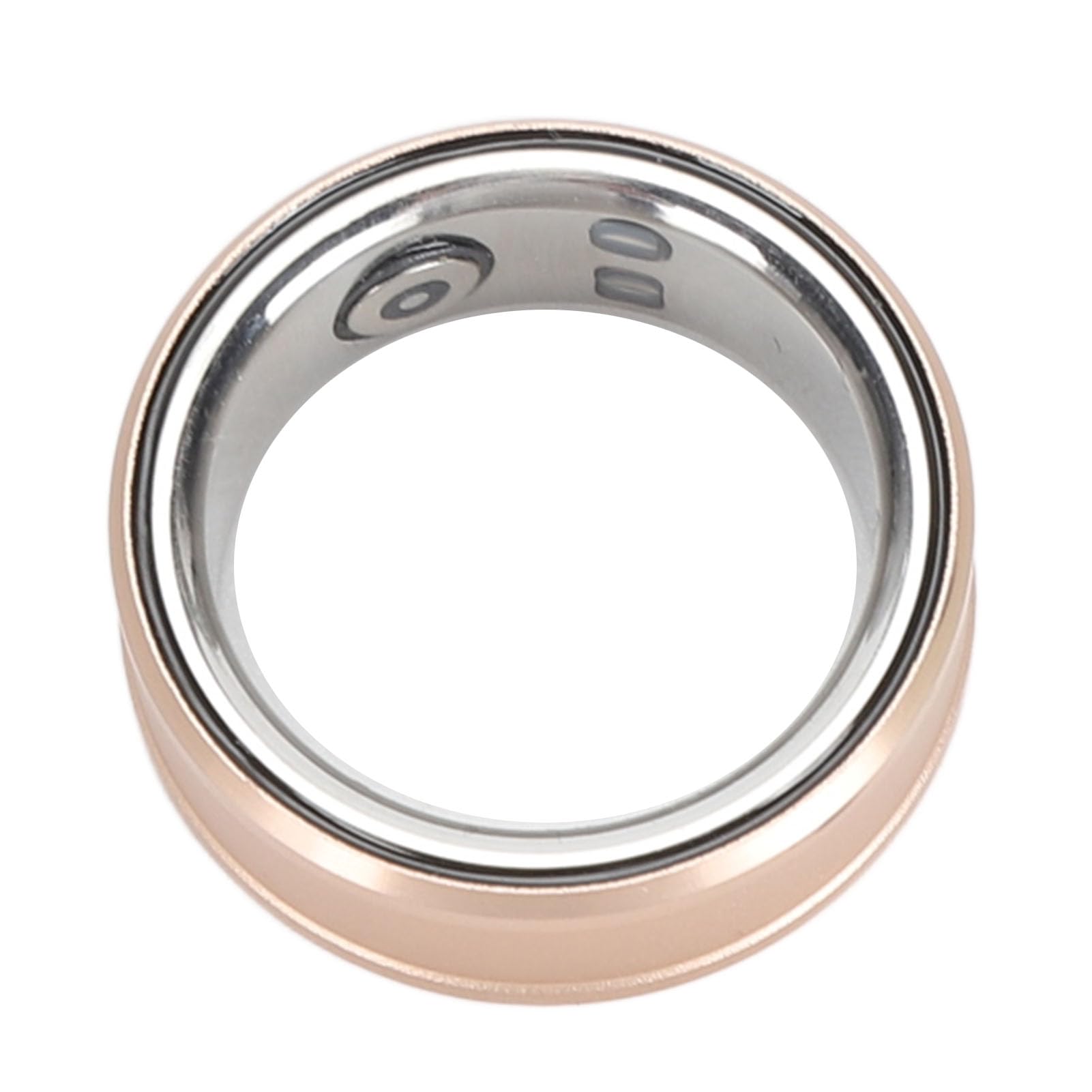 Smart Ring Health Tracker, Bluetooth 5.1 Monitoraggio del Sonno Tracker Contapassi per Uomo Donna, Impermeabile IP68, per IOS, Android (GOLD)