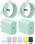 iPhone Charger Fast Charging【Apple MFi Certified】 2 Pack USB C Charger Block with 6FT USB C to Lightning Cables Compatible with iPhone 14/13/12/11 Pro Max/Xs Max/XR/AirPods Pro