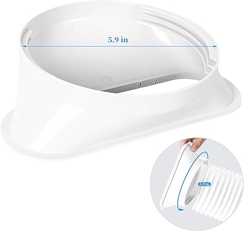 Miniatura 2 de Kit de ventilación portátil de ventana de CA  Kit completo de ventana de aire acondicionado para ventana corredera con sello de ventana de CA para