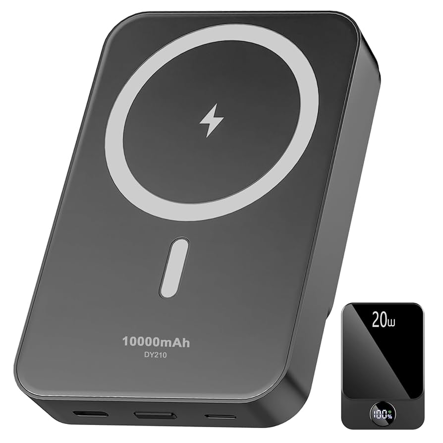 Amazon.com: Magnetic Portable Charger, Power Bank 10000mAh