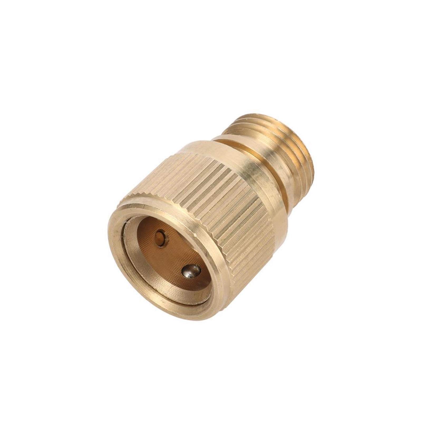 Zxxin Raccordo Rapido Per Tubi 1/2 Pollice Filetto Maschio In Ottone - Connettore Per Tubi Flessibili, Autolavaggio E Giardinaggio - 3