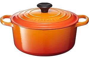 Le Creuset Signature Enameled Cast Iron Round Dutch Oven, 4.5 qt., Flame