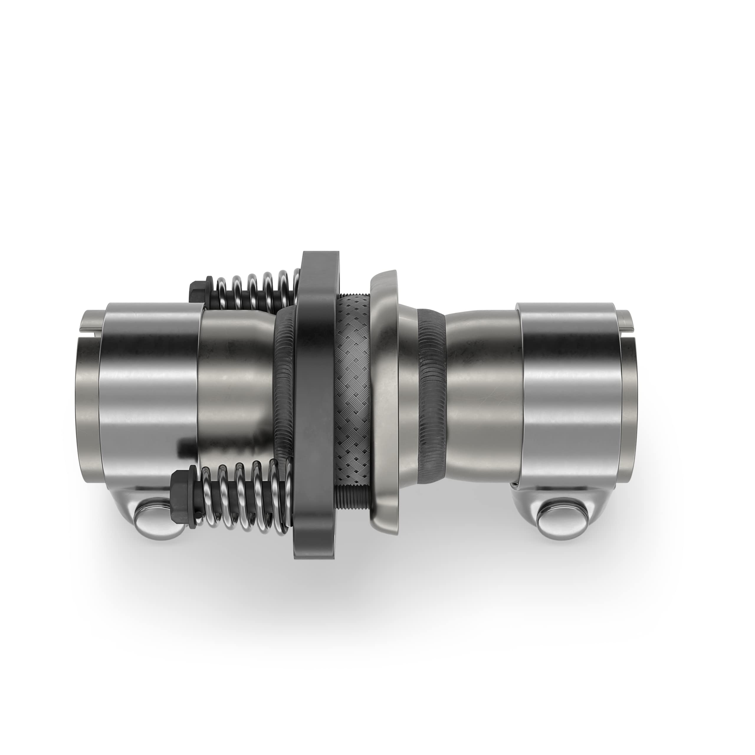 Zestaw do naprawy uniwersalnych kołnierzy Ø45 50 55 60 65 mm Kołnierz wydechowy, złącze rurowe 2-otworowe (Ø 55 mm)