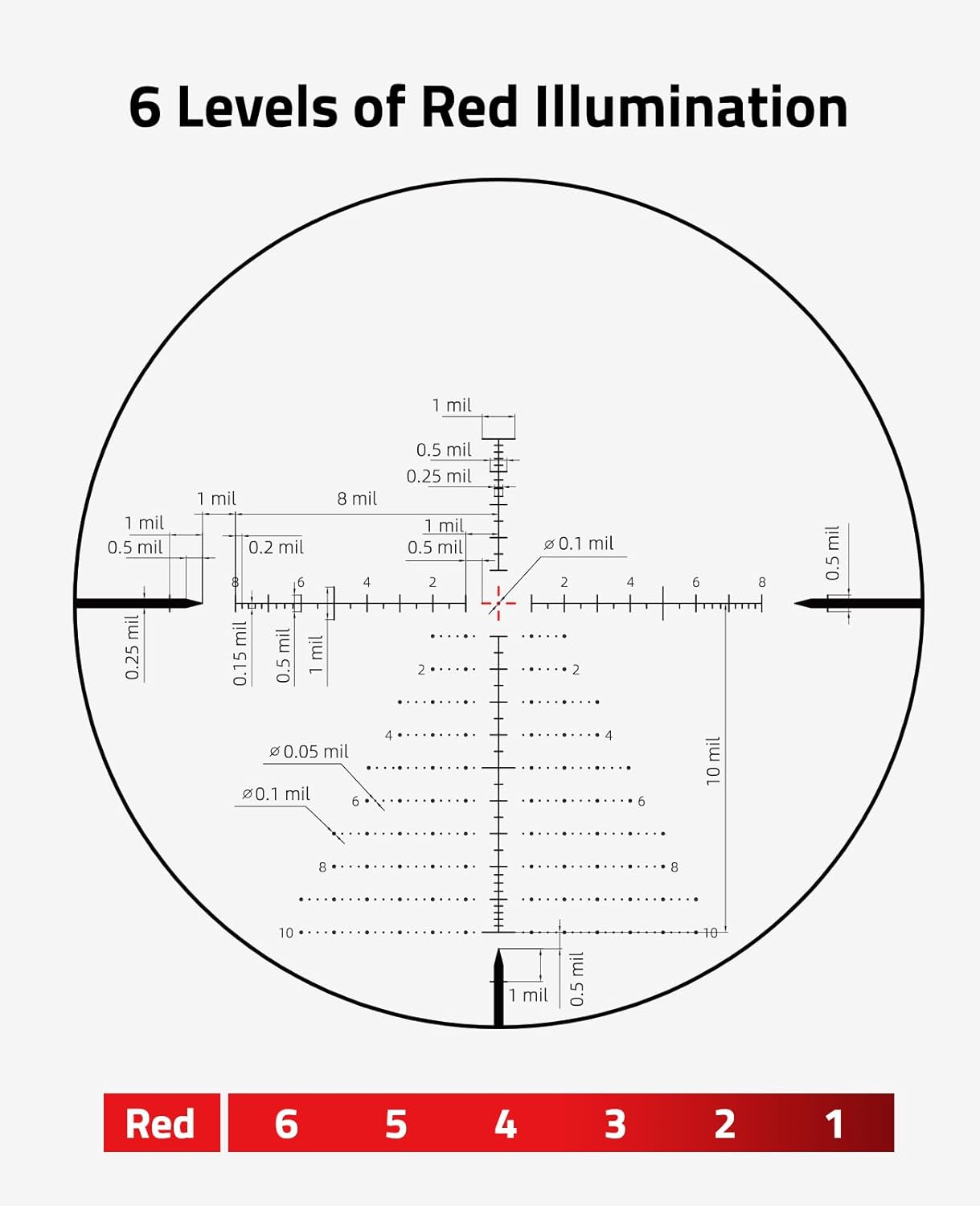 CVLIFE 6-24x50 Side Focus FFP Riflescope with Zero Stop, Illuminated Reticle Hunting Sope, 34mm Tube First Focal Plane Long Range Rifle Scope