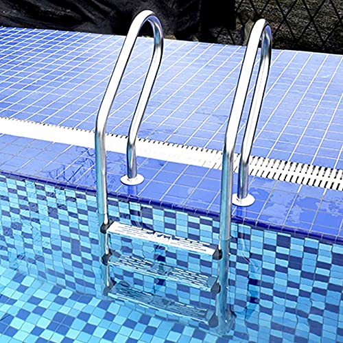Escalera para piscina de acero inoxidable, 3 peldaños miniatura 1