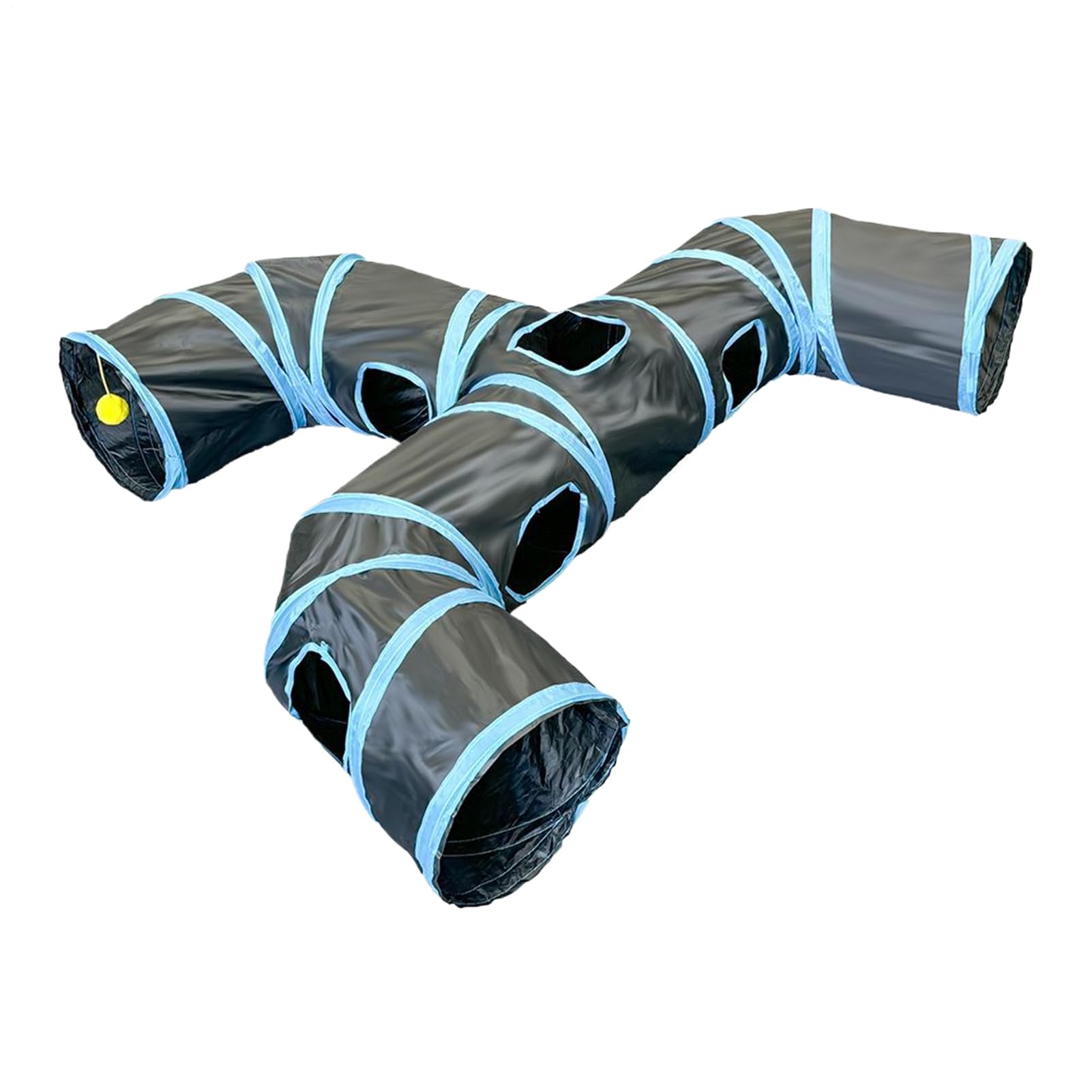 Tubo de juego para gatos: túnel plegable y ligero de entretenimiento para mascotas
