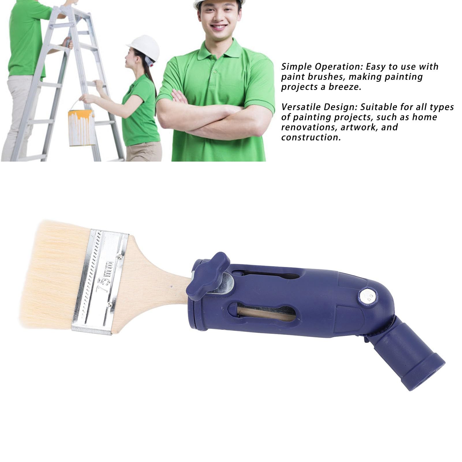 Estensione Pennello Multiangolo Per Aste Telescopiche 3/4' - Adatta Pennelli 0.47-1.4 Pollici, Regolabile Fino A 160° - Foto 7