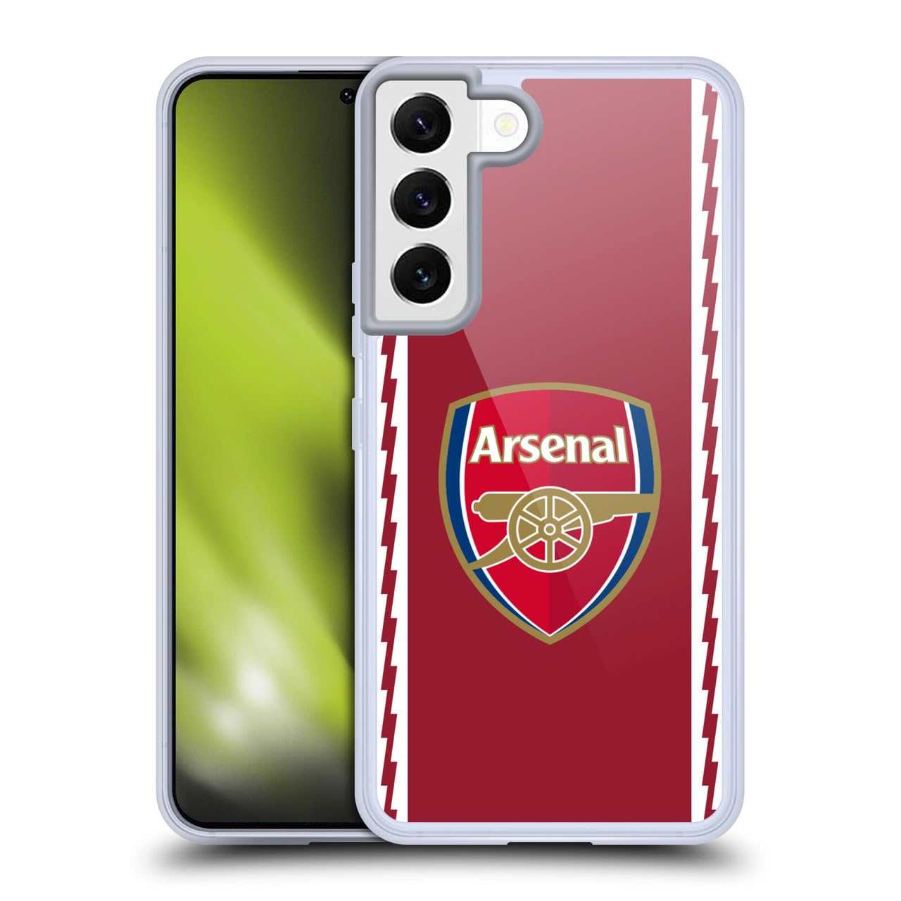 Head Case Designs Officially Licensed Arsenal FC Home 2022/23 Crest Kit Soft Gel Case Compatible With Samsung Galaxy S22 5G — image 1