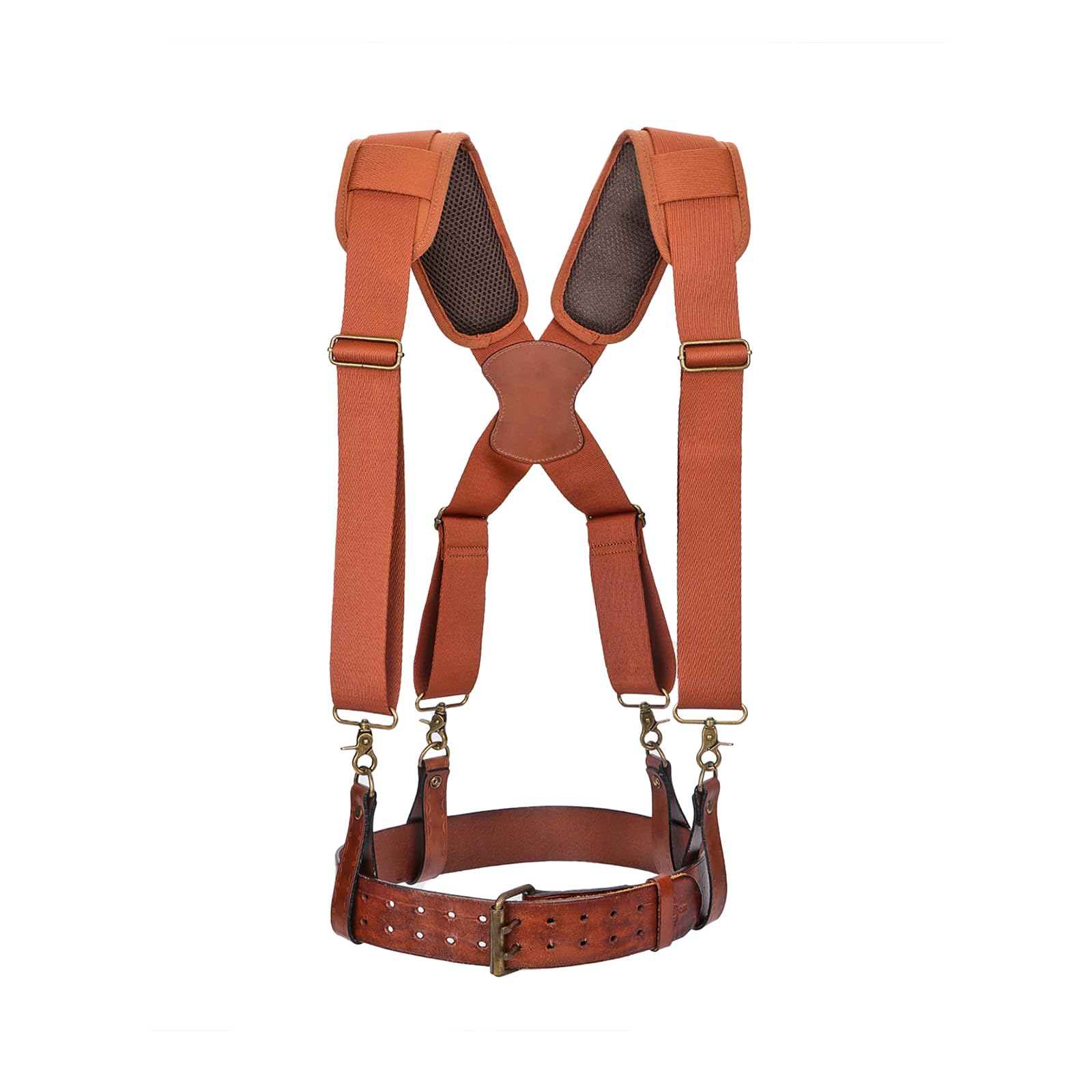 Tourbon - Bretelle da lavoro da uomo, resistenti, larghe 5,1 cm, regolabili, per falegnami elettricisti
