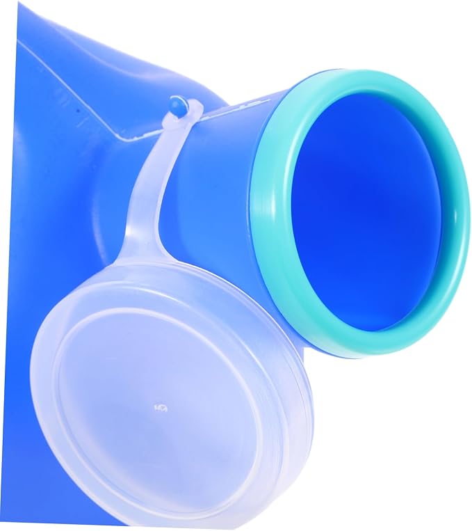 Orinal Masculino Portátil de Plástico Reutilizable Azul miniatura 9