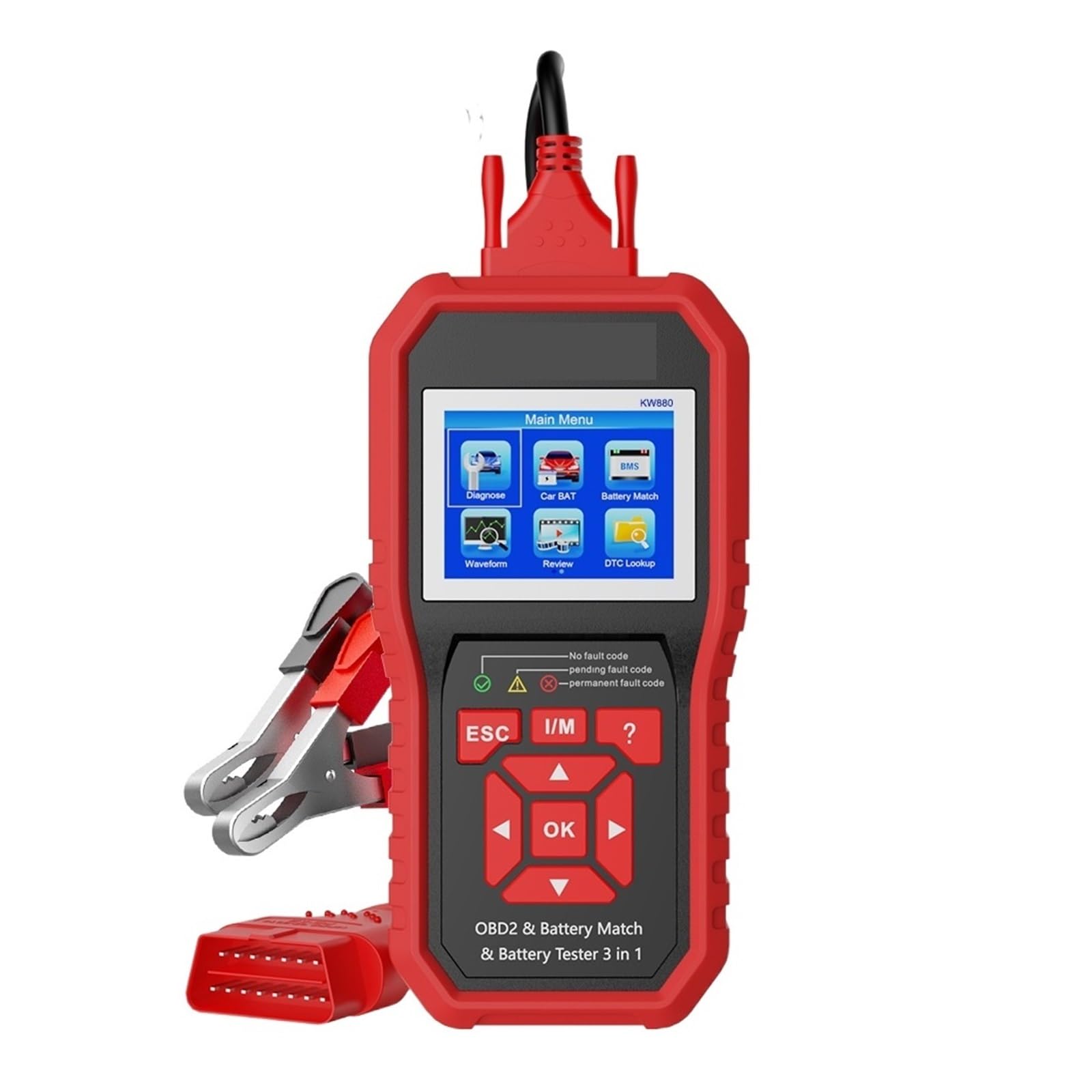 12V Testeur De Batterie De Voiture Analyseur Outil De Diagnostic Automatique Batterie Match 3 en 1 Scanner De Voiture Pleine Fonction