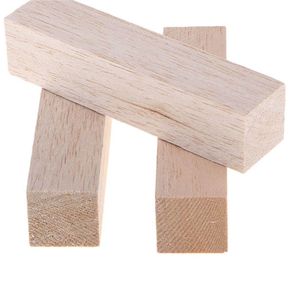 Drewniane patyczki do majsterkowania, 5 szt. kwadratowych patyczków drewnianych, naturalnych, niedokończonych, 50 – 200 x 30 mm x 30 mm (130 x 30 x 30 mm)