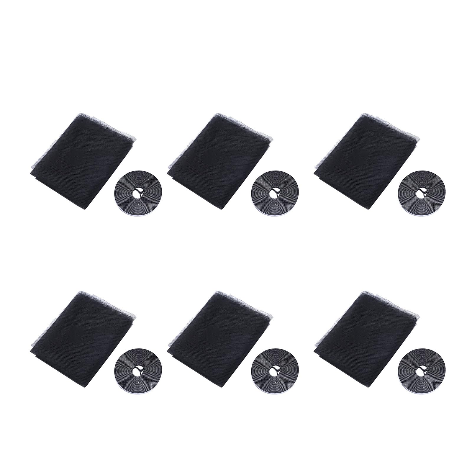Tsophreniq 6 Pack Adhesive Invisible Window Screens with Tape for Protective Meshes Easy Installation Without Tool Need Tape Invisible Window Screen