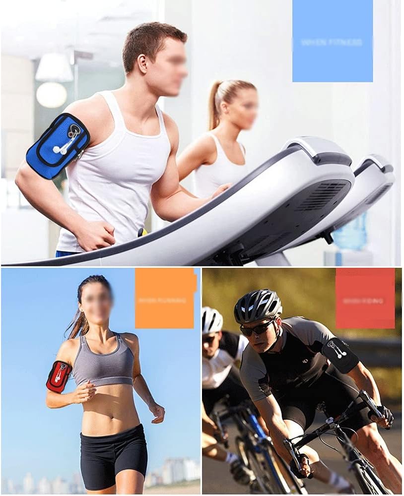 Waterproof Sports Armband Mobile Phone Bag, Suitable for 4-6-inch Sports Mobile Phone Case Armband (Color : Sky Blue)