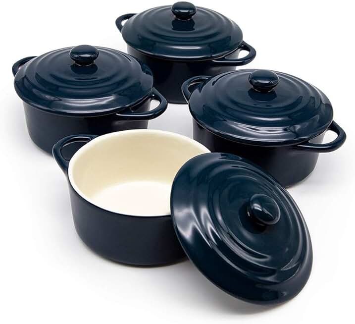 mini casserole dishes with lid