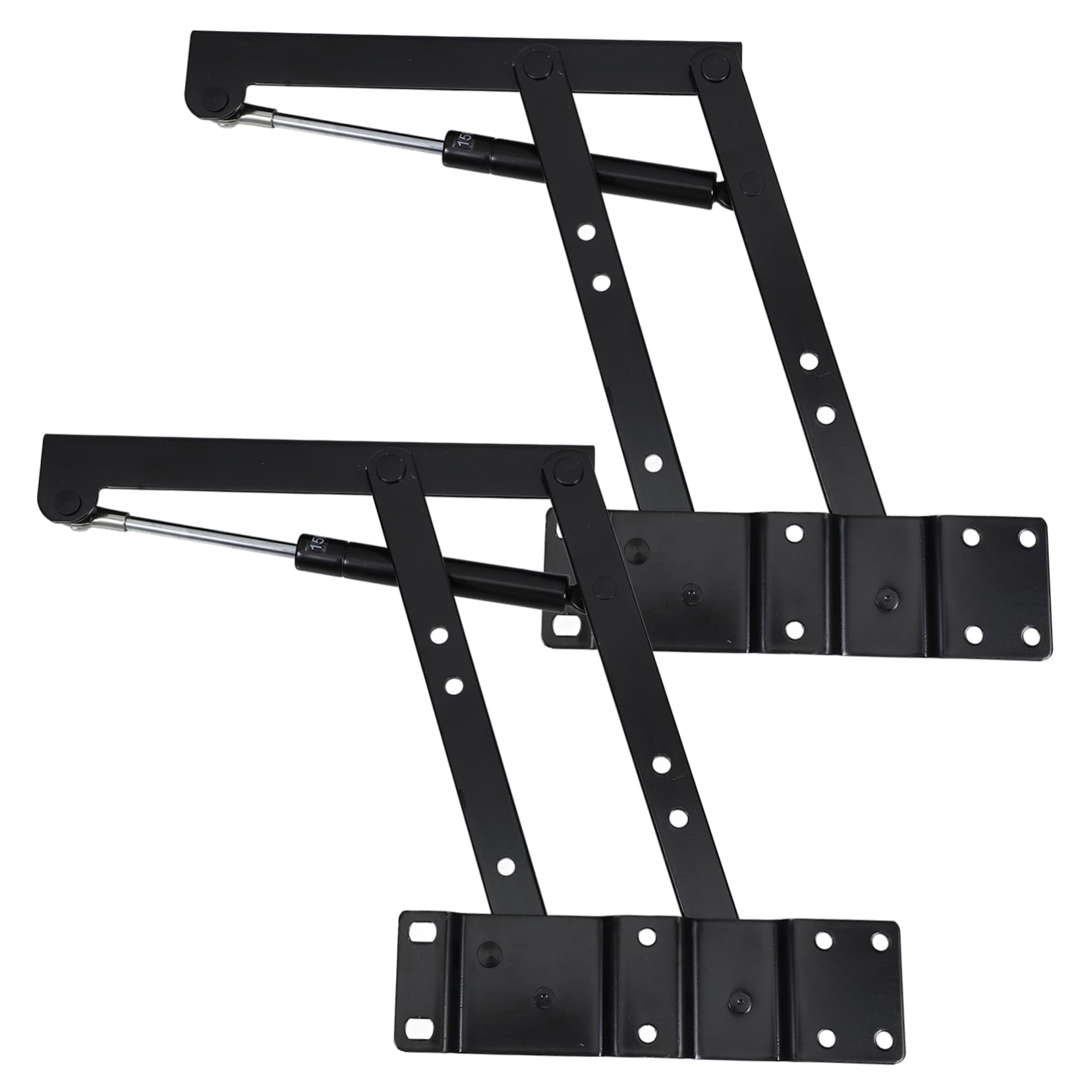 NOLITOY Soporte Elevable de Muebles con Duradero Estructura Resistente para Mesa de Trabajo Herrajes Ajustables para Mesas de Color Negro