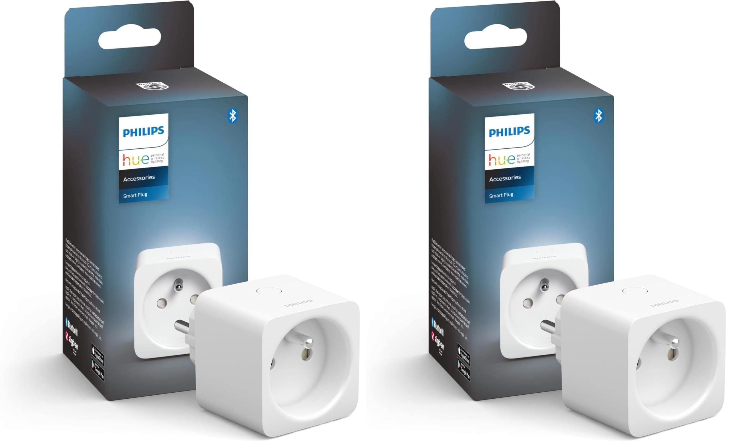 Philips Lighting 929003050901 Philips Hue Smart Plug, Prise connectée, Blanc (Lot de 2)