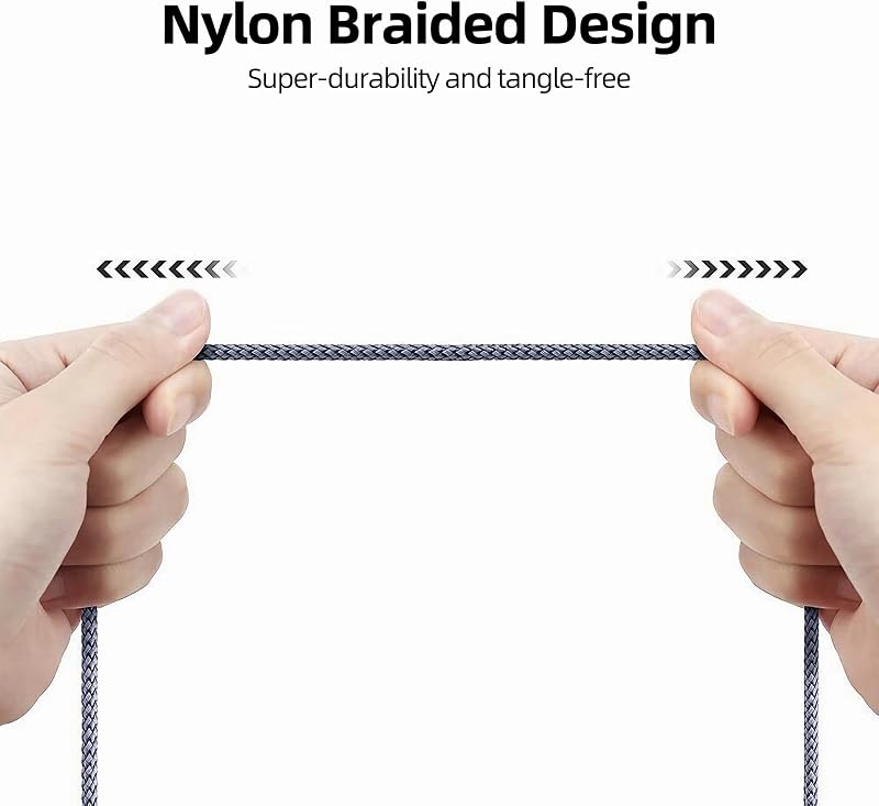 Henrety 3.5 mm nylon fonott aux audió kábel 1 m férfi-férfi csatlakozó fejhallgató autó sztereó hangfal iPhone iPad iPod Echo szürke