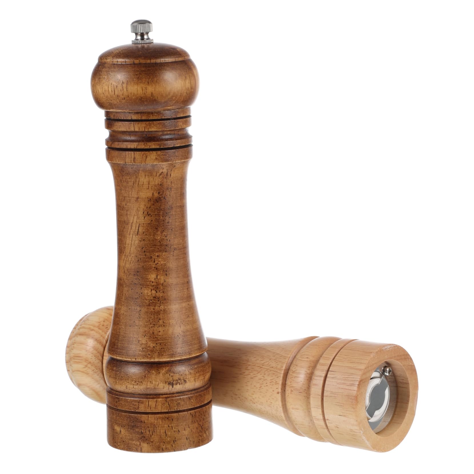 Set de 2 moulins manuels LABRIMP l'élégance du bois vintage pour une cuisine raffinée