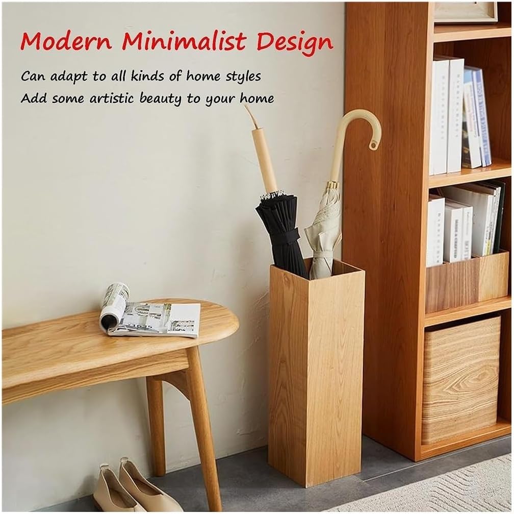 Umbrella Stand Umbrella Holder Indoor Entryway Umbrella Stand Wooden, Umbrella Storage Cube Umbrella Container for Home Office Umbrella Rack Umbrella Bucket Hallway (Col