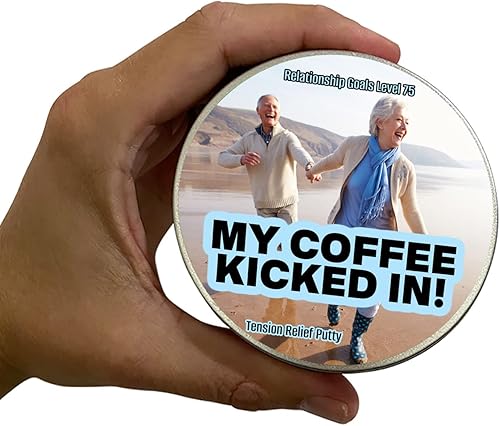 Miniatura 5 de My Coffee Kicked in Stress Putty - Juguete antiestrés para adultos para bebedores de café, regalos de broma para amantes de la cafeína, regalos