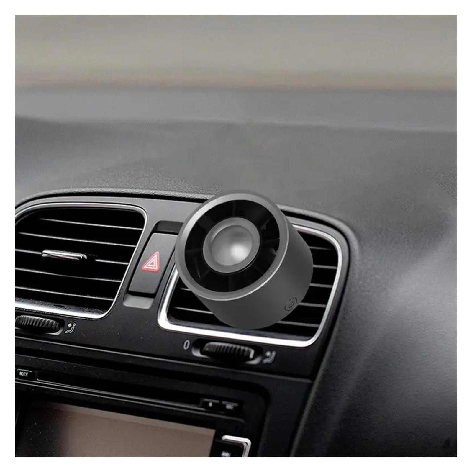 Ventilador Portátil Doble Para Coche Mini Ventilador Refrigeración Clip Salida Aire USB Pequeño Con Iluminación Ambiental 3 Velocidades Eléctrico Ajustable(Khaki)
