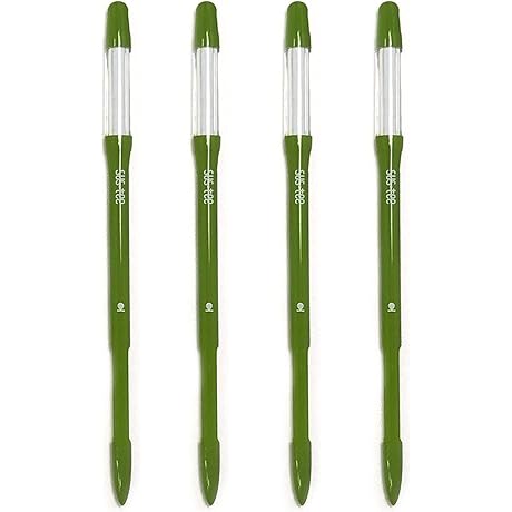 IPPINKA Sustee Aquameter Soil Moisture Plant Watering Spike, Set of 4, Green, Medium