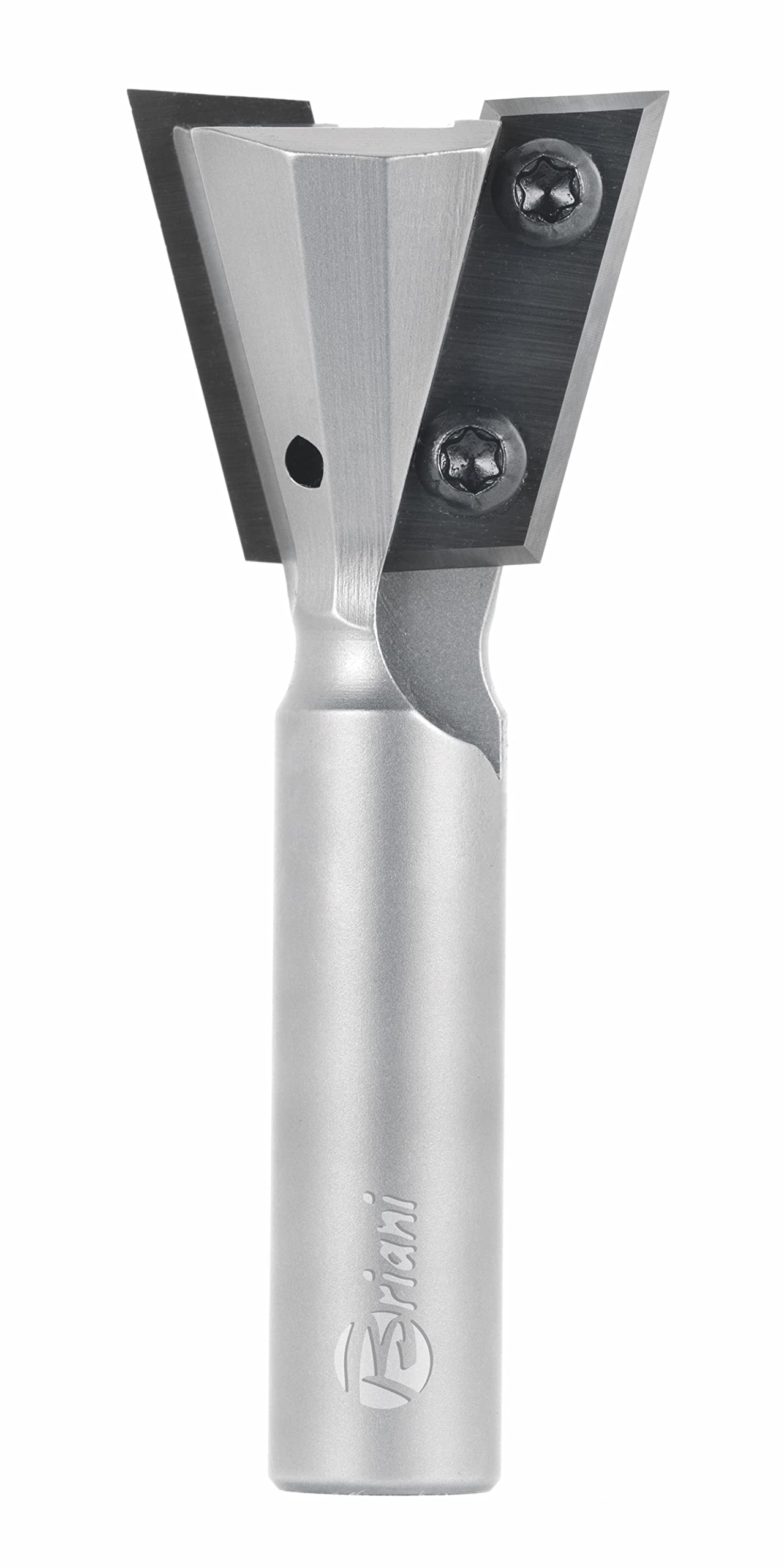 Frez do ząbków z nożem dwustronnym z twardego metalu, bieg prawostronny, ostrze 2, długość robocza 24 mm, długość całkowita 60 mm, trzpień 8 mm