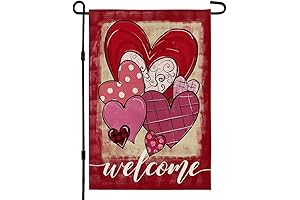 CROWNED BEAUTY Valentines Day Garden Flag - Spread the Love