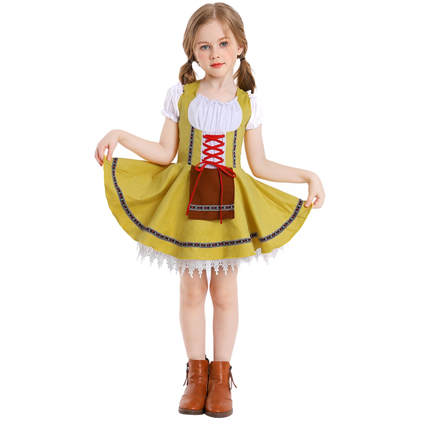 Genérico Disfraz Halloween NiñA Bebe - Conjunto de falda corta de color para disfraz de festival, festival europeo de la cerveza, para niña